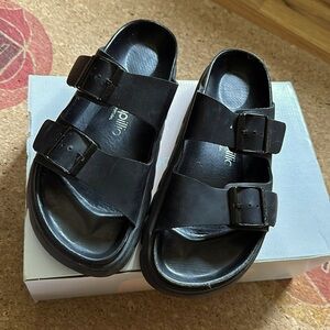 Birkenstock Papillio Arizona Chunky Black Size 39 (US L8)